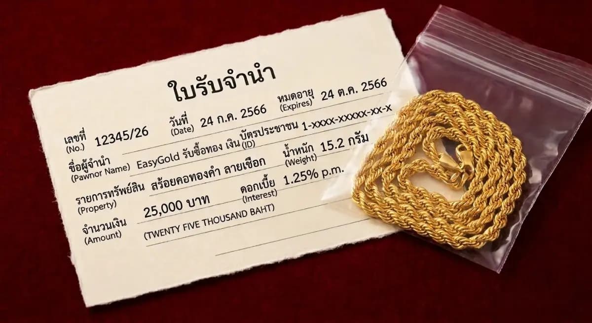 ไถ่ตั๋วจำนำทอง